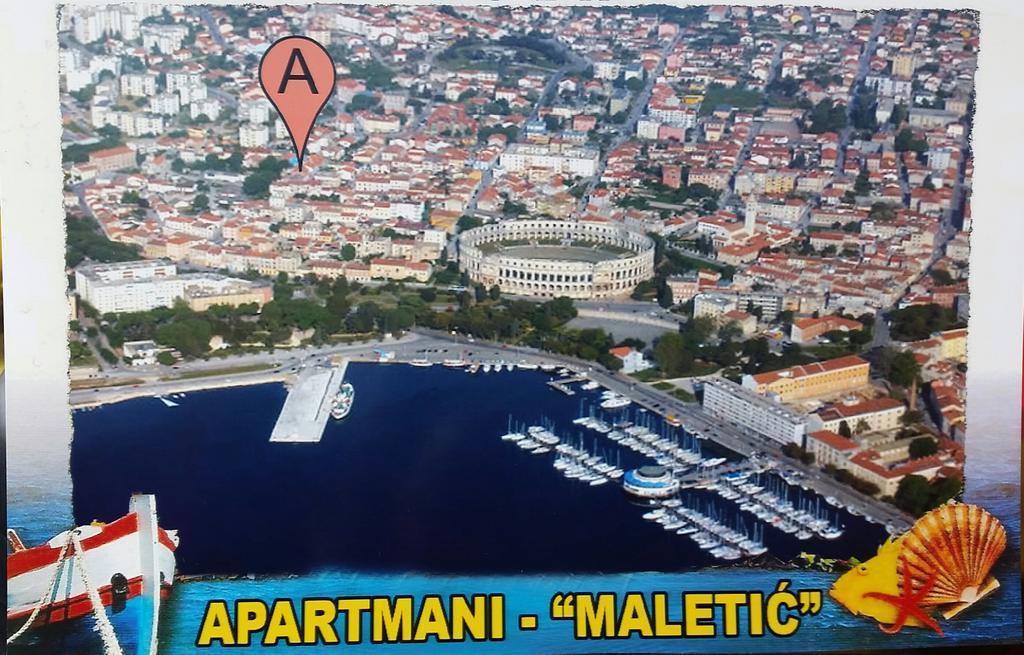 Apartments Maletic Pula Dış mekan fotoğraf