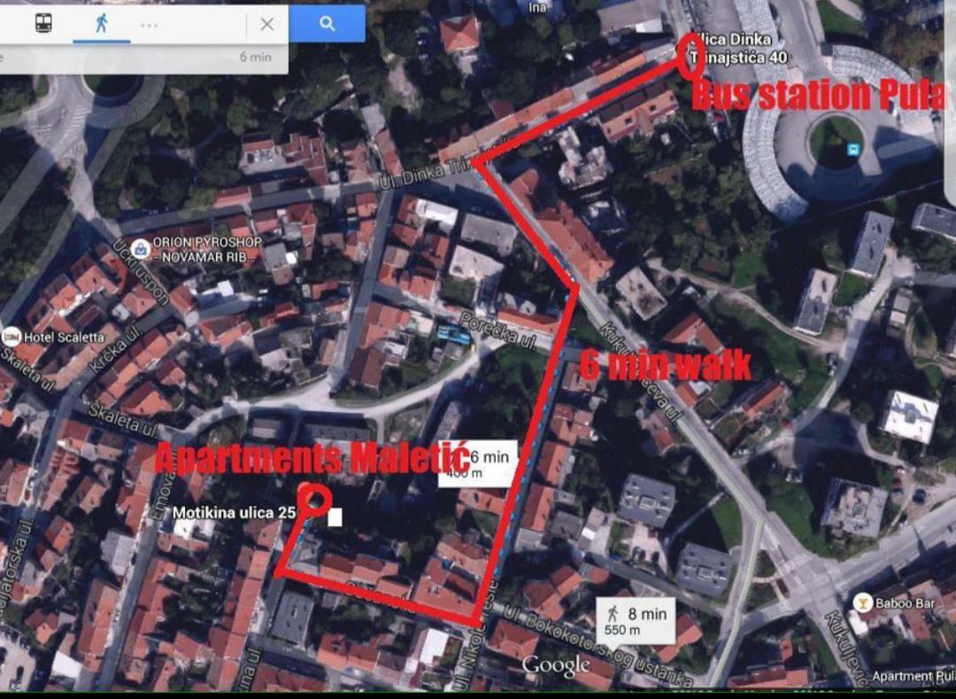 Apartments Maletic Pula Dış mekan fotoğraf